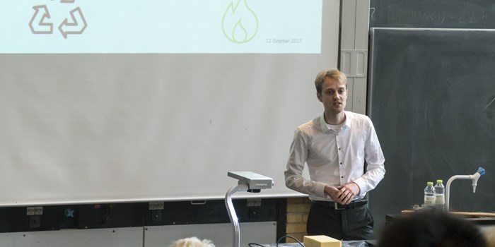 Mikkel Rykær Kraglund at his PhD defense 13/10 2017